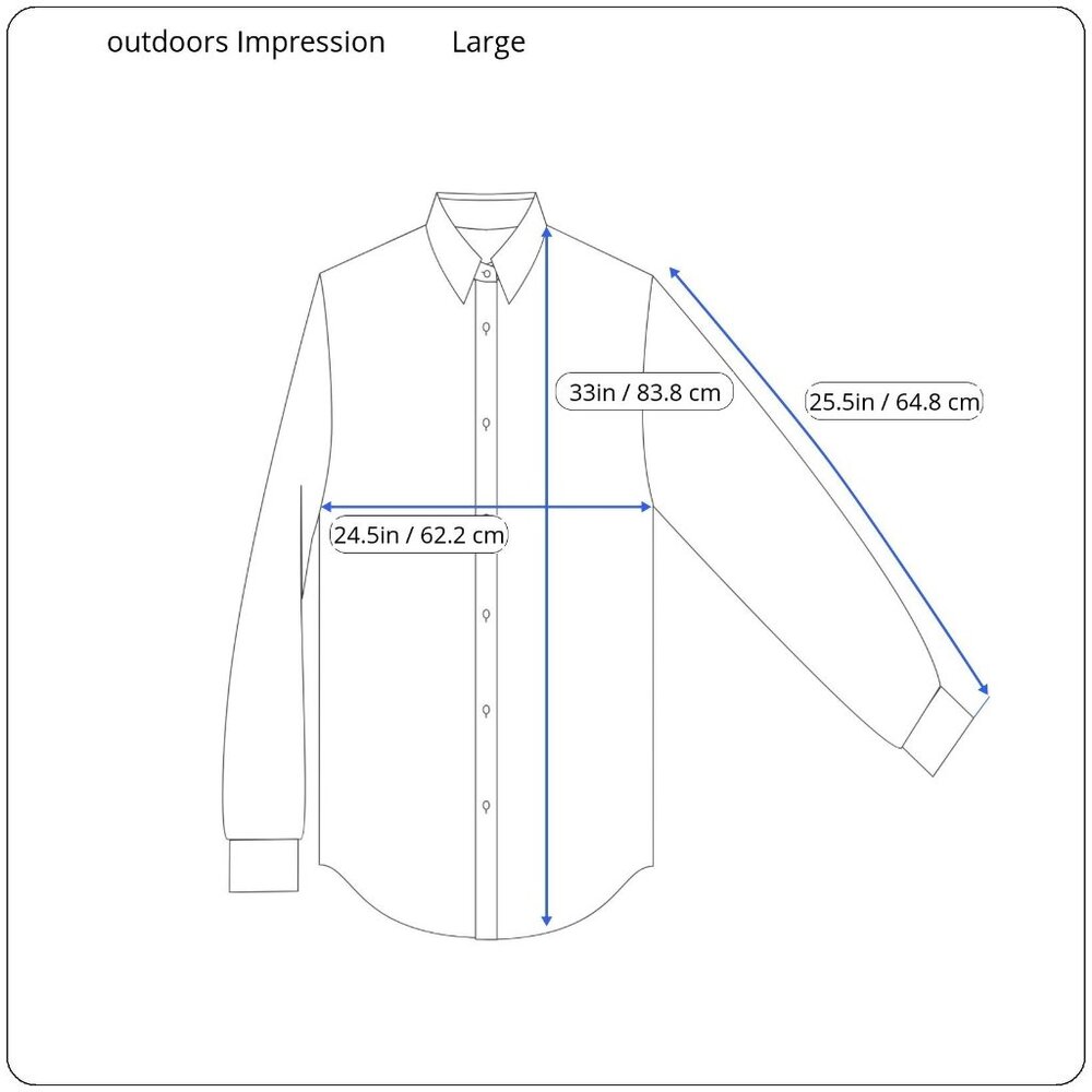 Outdoors Impression Mens Large Khaki Brown Shooting Hunting Long Sleeve Shirt - Picture 3 of 16